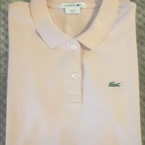 LaCoste Pink Classic Alligator Polo Size 42 (10)